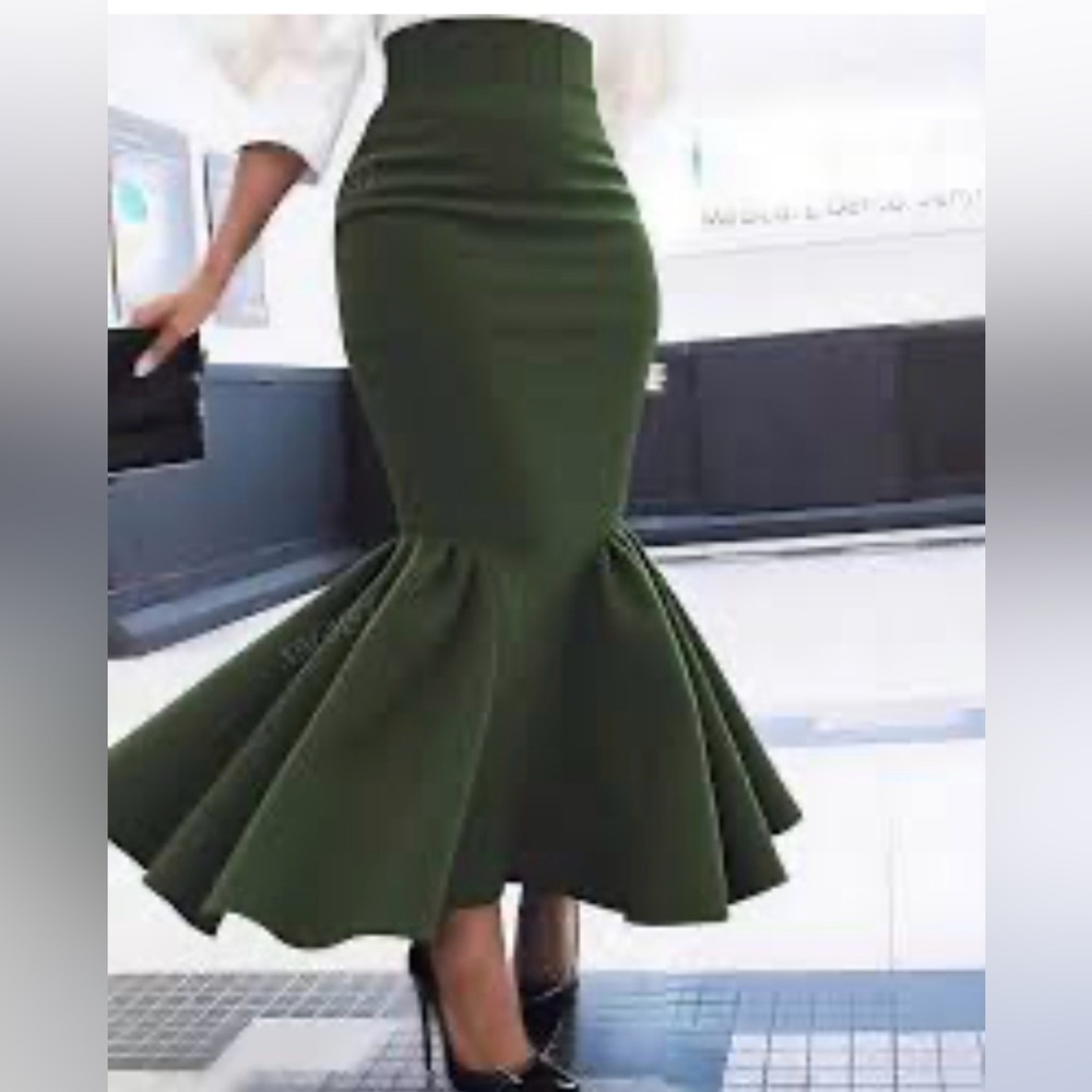 Elegant Black Mermaid Skirt